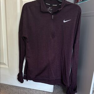 Nike Burgundy Half-Zip Pullover